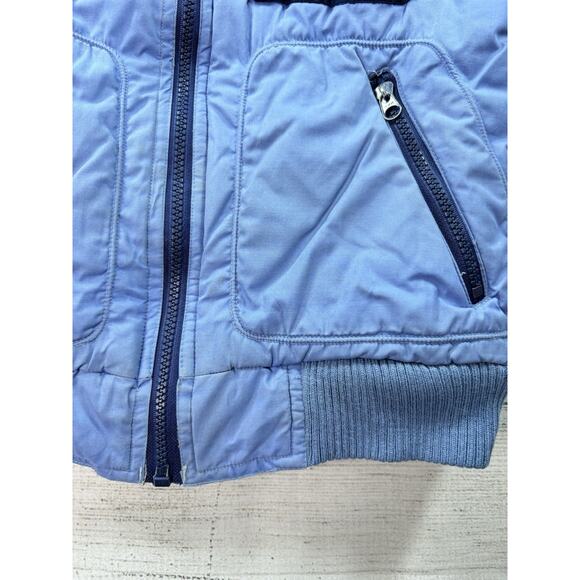McGregor Vintage Youth Kids Bomber Jacket Coat Blue Pockets Size 12 - Picture 3 of 12